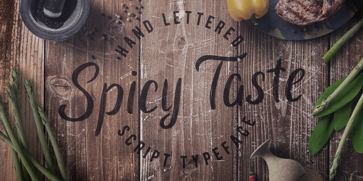 Spicy Taste Regular Font preview